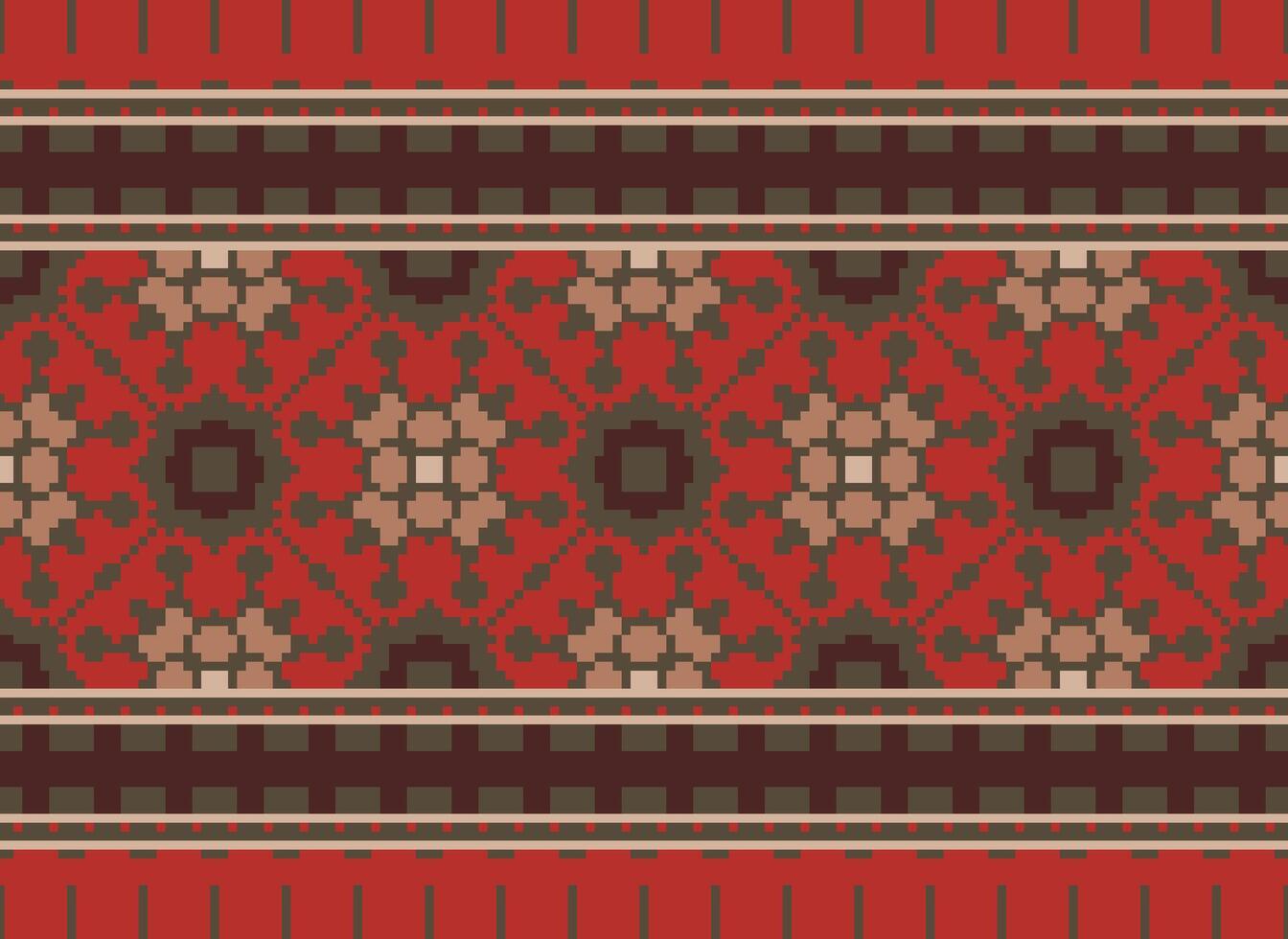 píxel étnico geométrico tela modelo cruzar puntada.ikat bordado étnico oriental píxel modelo azul antecedentes. resumen, vector, ilustración. textura,ropa,marco,decoración,motivos,seda fondo de pantalla. vector