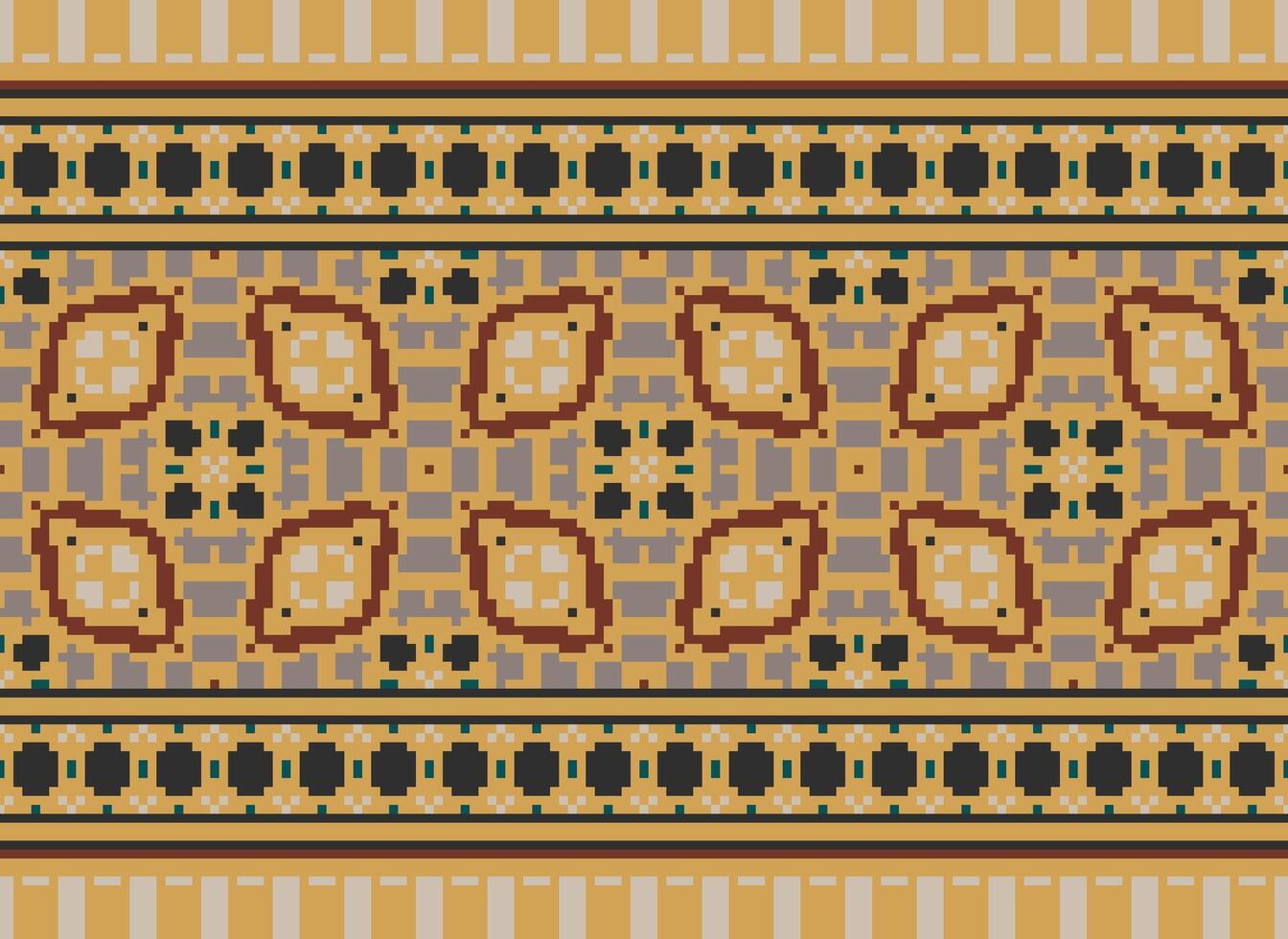 píxel étnico modelo vector antecedentes. sin costura modelo tradicional, diseño para fondo, fondo de pantalla, batik, tela, alfombra, ropa, envase, y textil.étnico modelo vector ilustración.