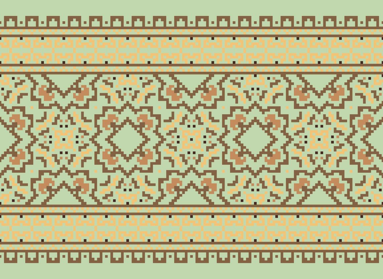 píxel ikat y cruzar puntada geométrico sin costura modelo étnico oriental tradicional. azteca estilo ilustración diseño para alfombra, fondo de pantalla, ropa, envase, batik. vector