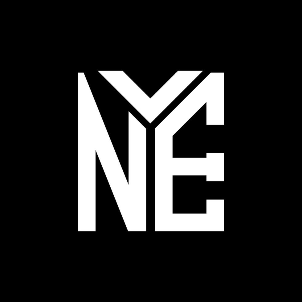 NE letter logo design on black background. NE creative initials letter logo concept. NE letter design. vector