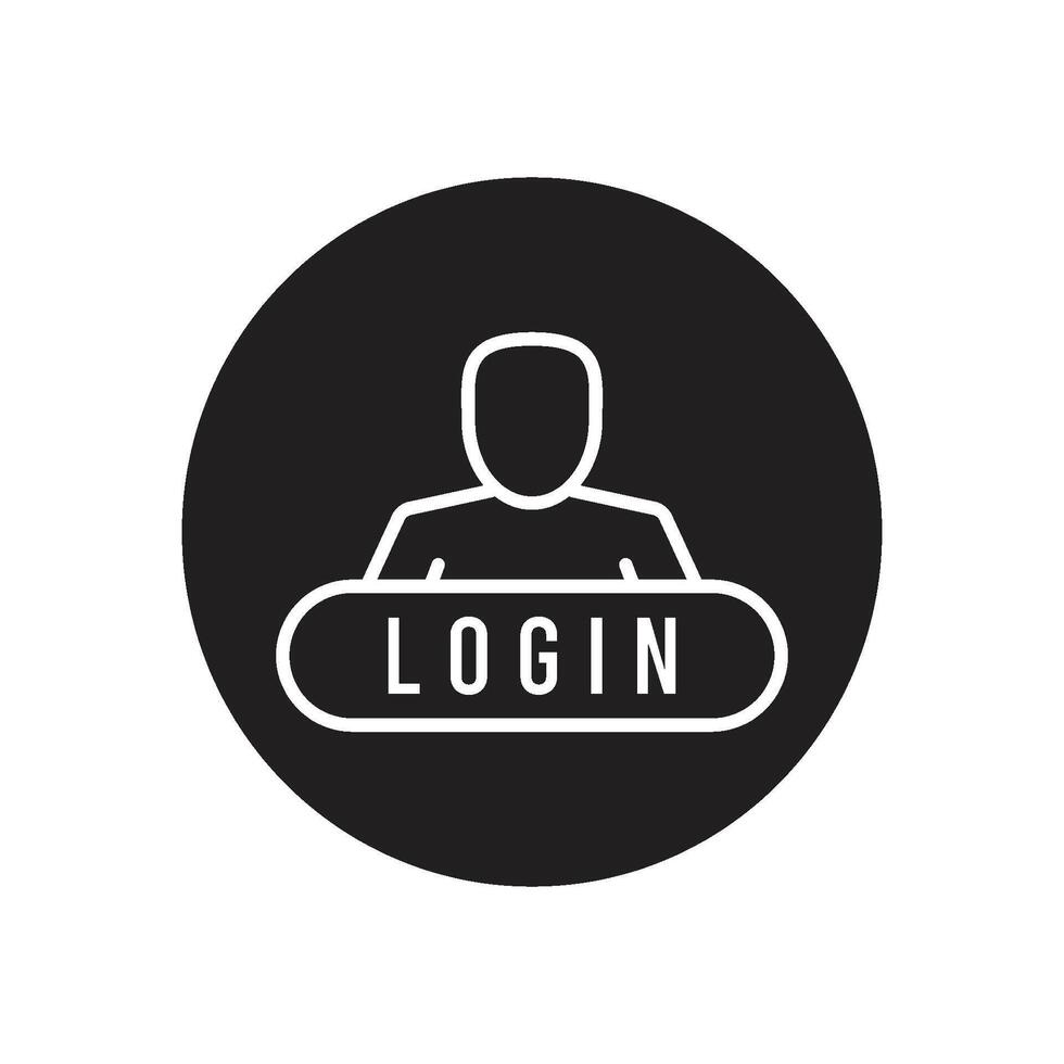 login icon vector