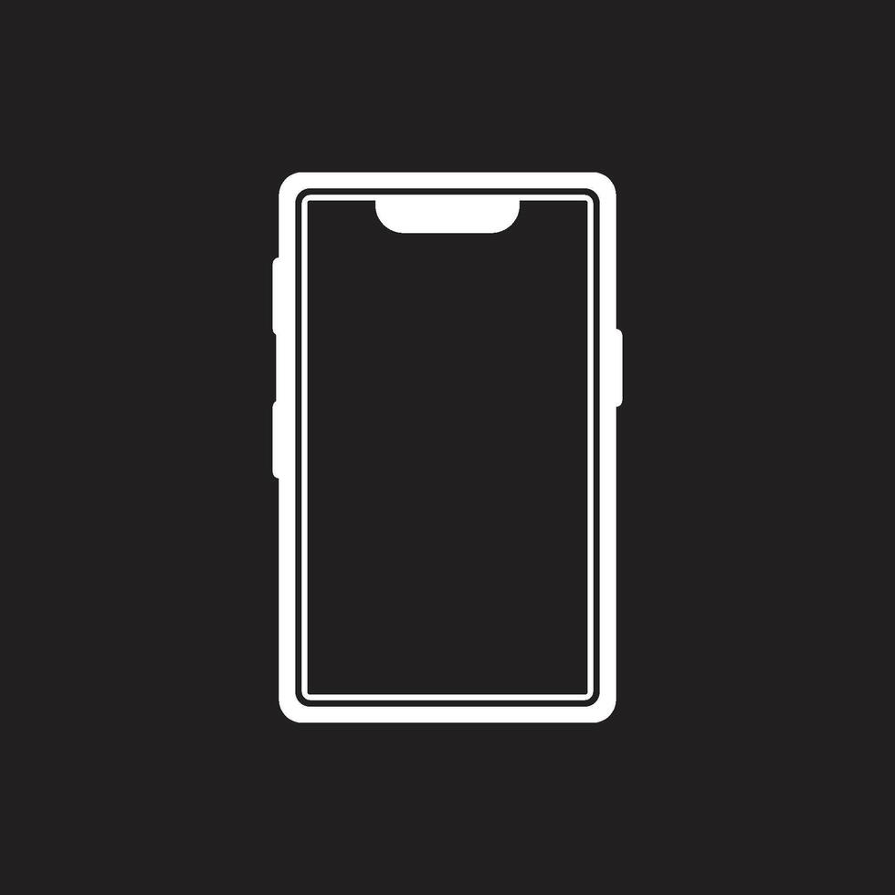 mobile phone icon vector