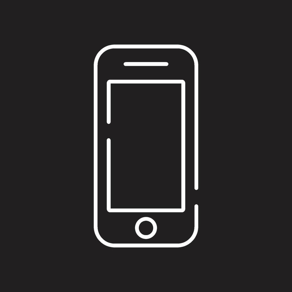 mobile phone icon vector