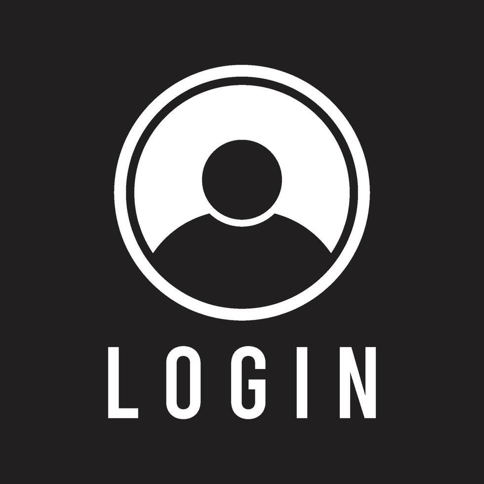 login icon vector