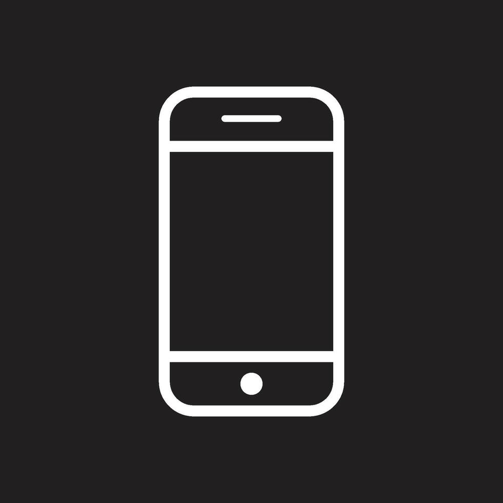 mobile phone icon vector