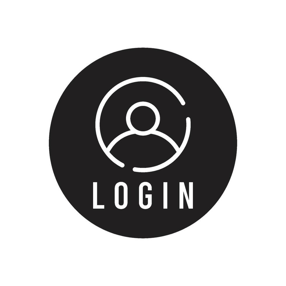 login icon vector