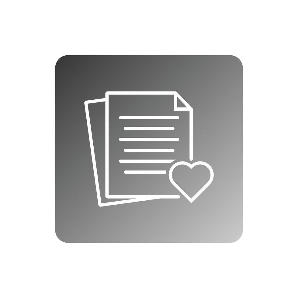 wishlist icon vector