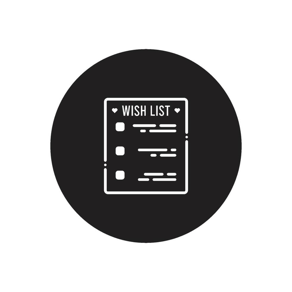 wishlist icon vector