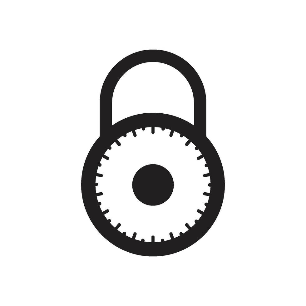 padlock icon vector