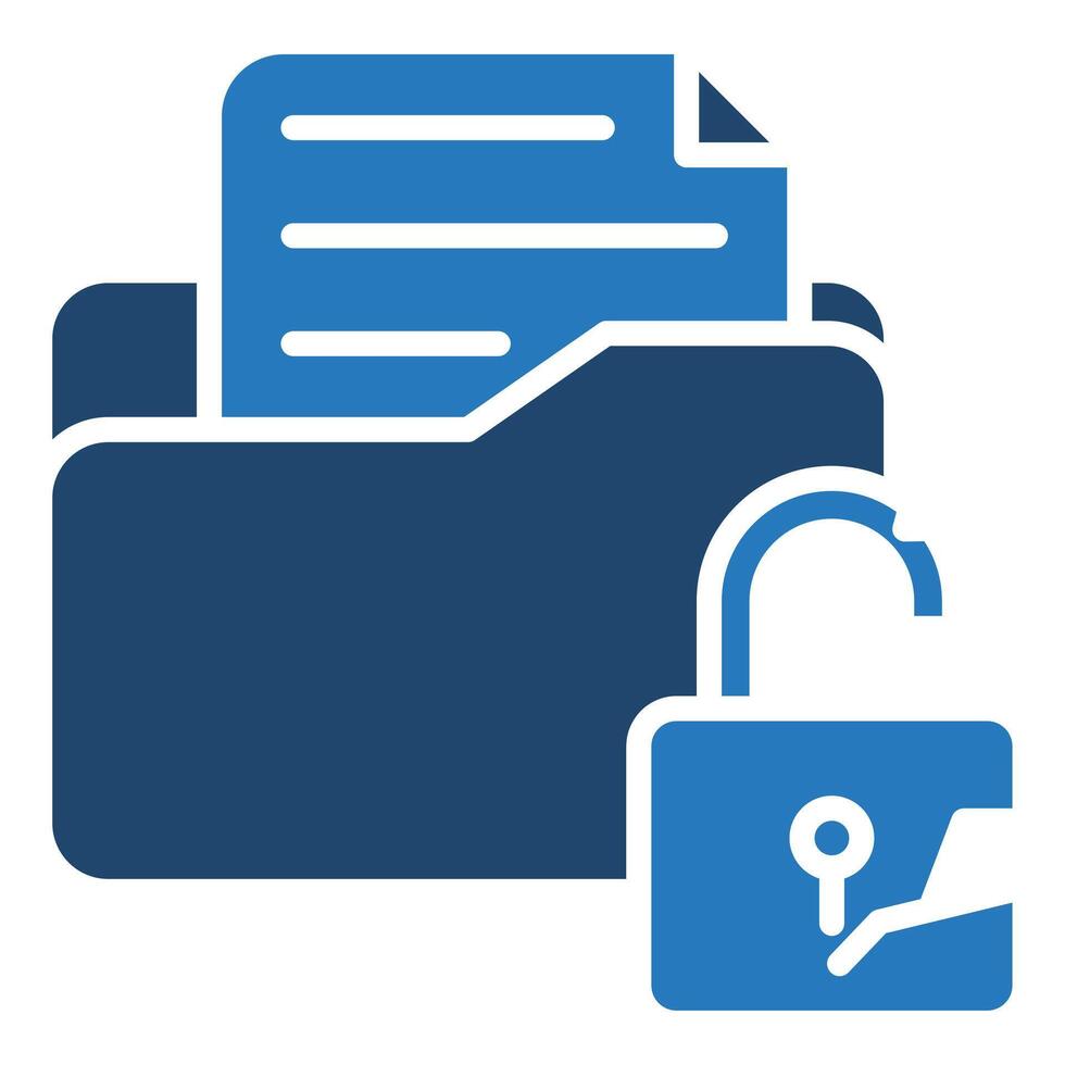 Data Breach icon vector illustration