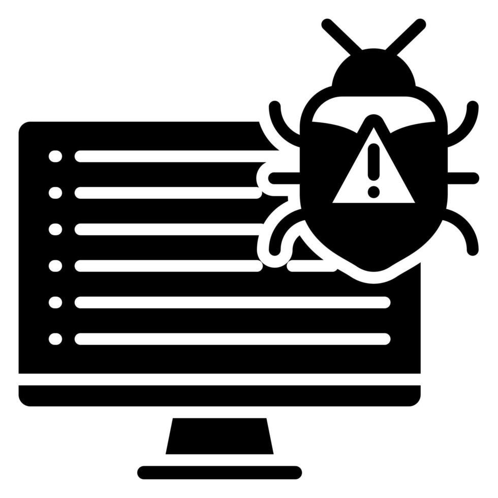 malware ataque icono vector ilustración