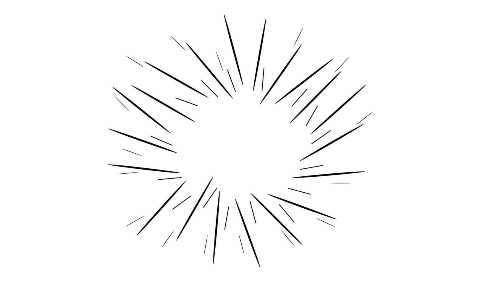 a black and white drawing of a starburst vector
