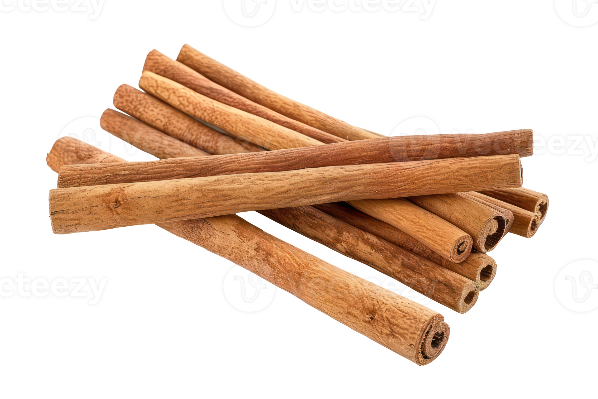AI generated Whole cinnamon sticks on transparent background stock png. 41731804 PNG