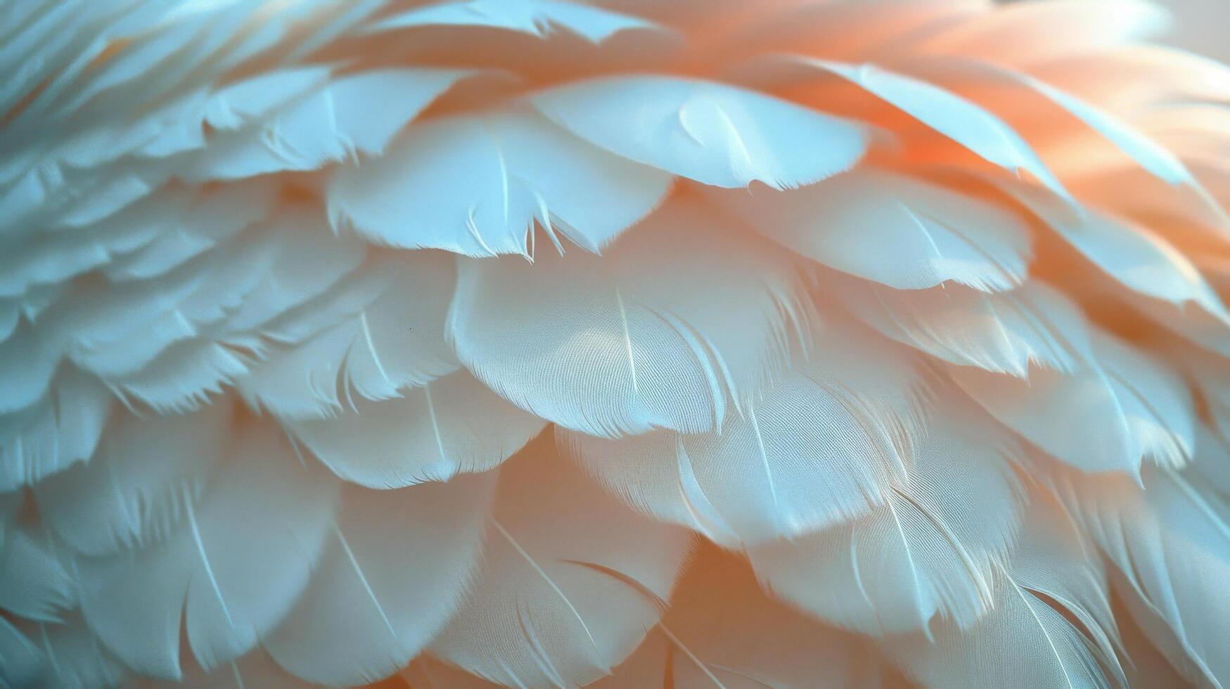 AI generated Close Up of a Pink and White Flower photo