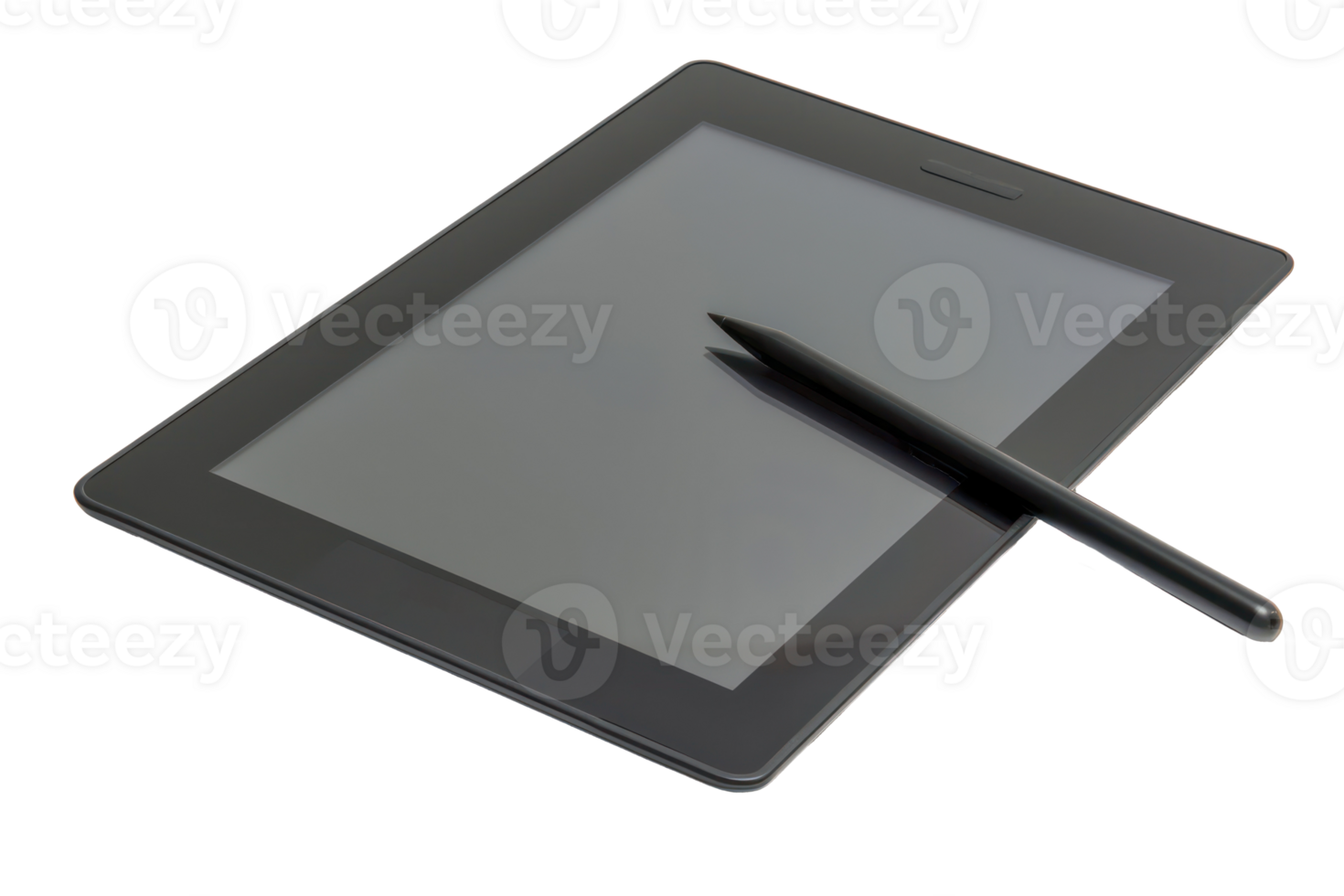 AI generated Graphics tablet with stylus for digital design png