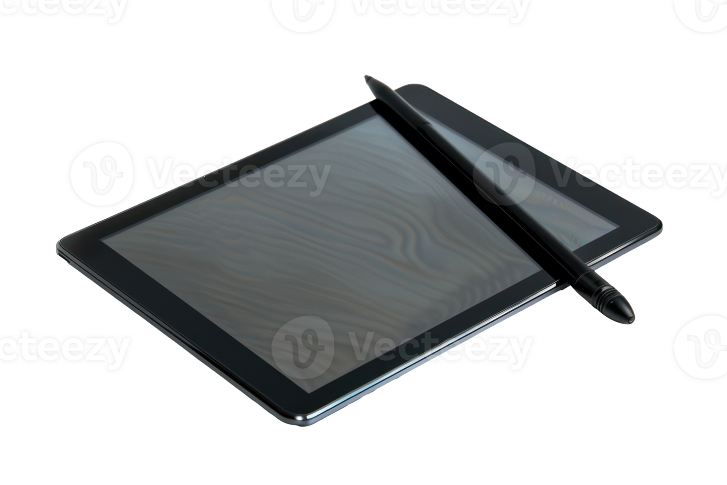 AI generated Graphics tablet with stylus for digital design png