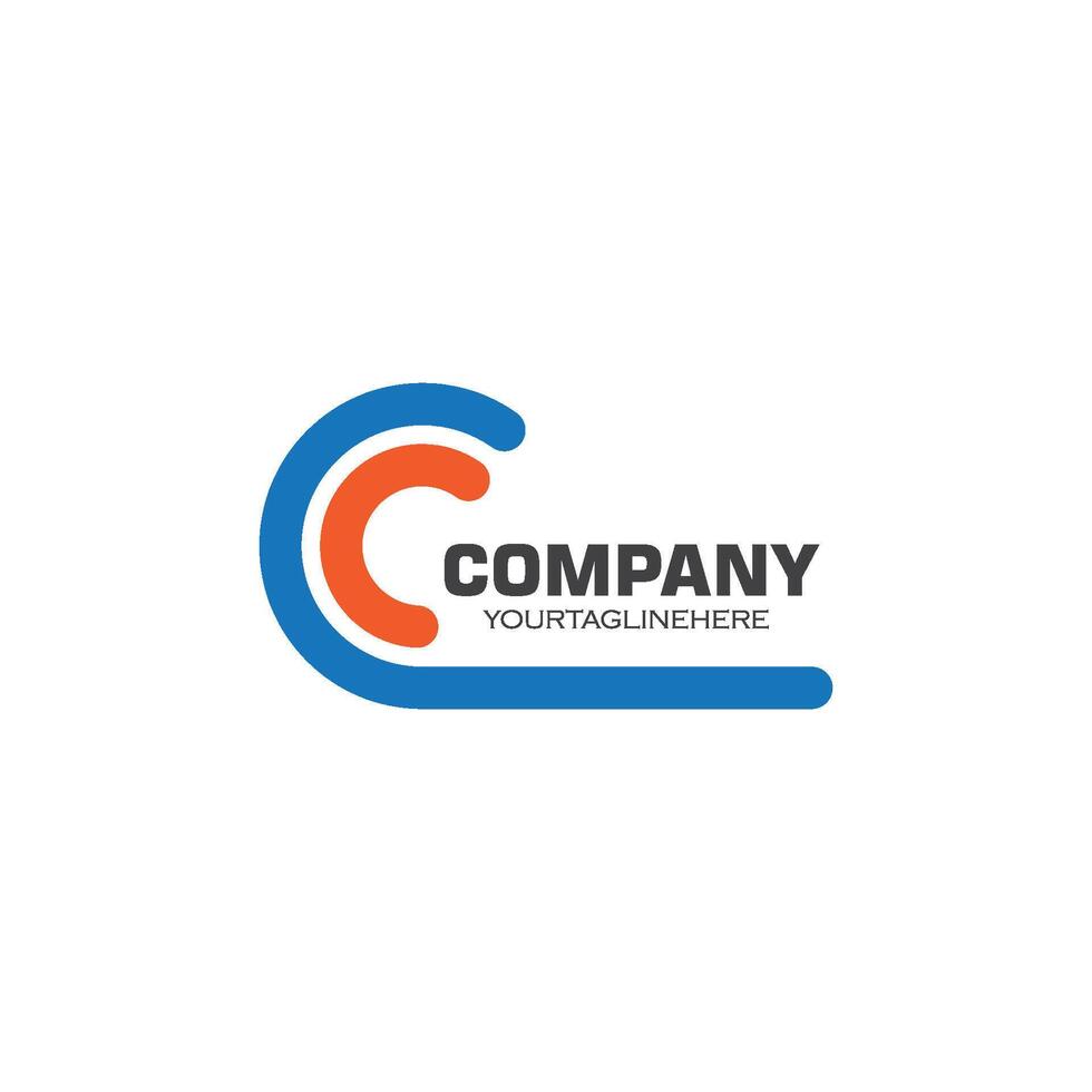 C Letter Logo Template vector icon
