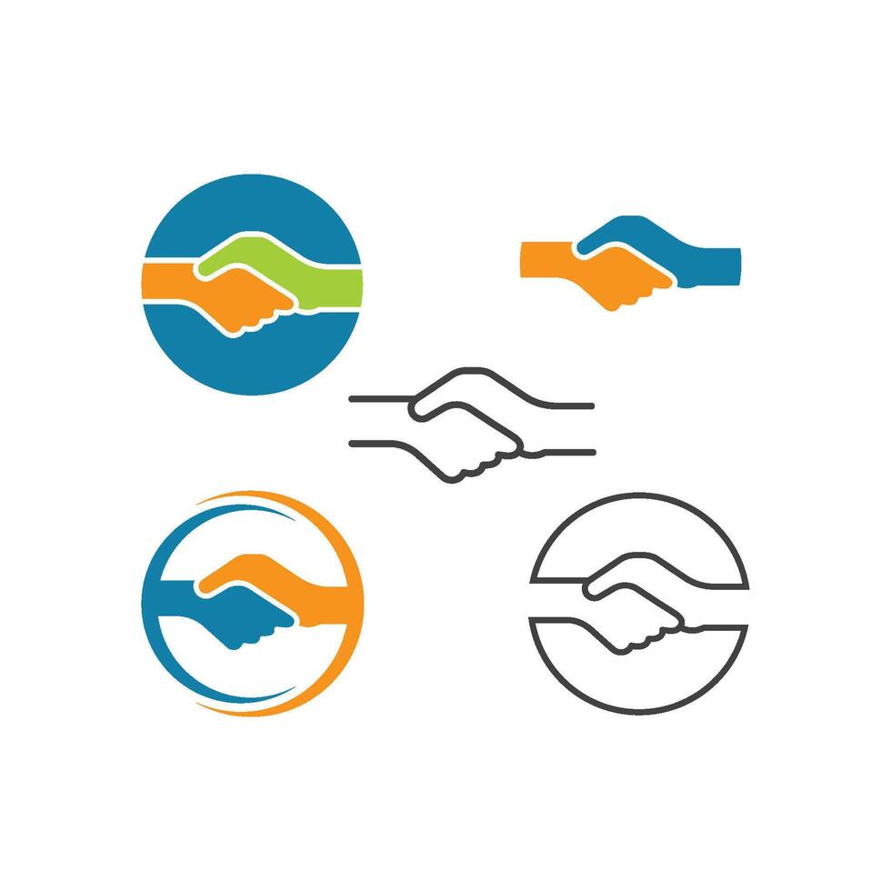 handshake vector illustration design