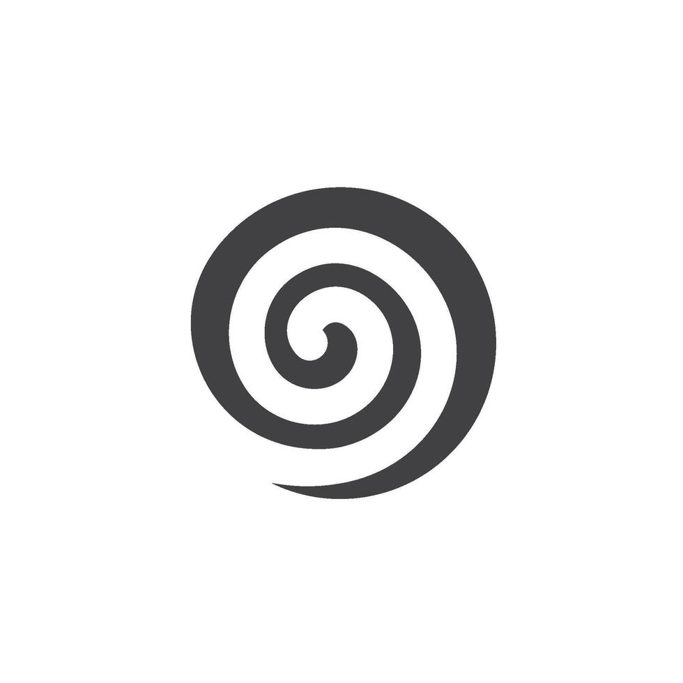 vórtice logo icono onda y vector espiral
