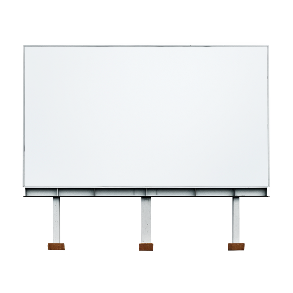 AI generated Billboard isolated on transparent background png