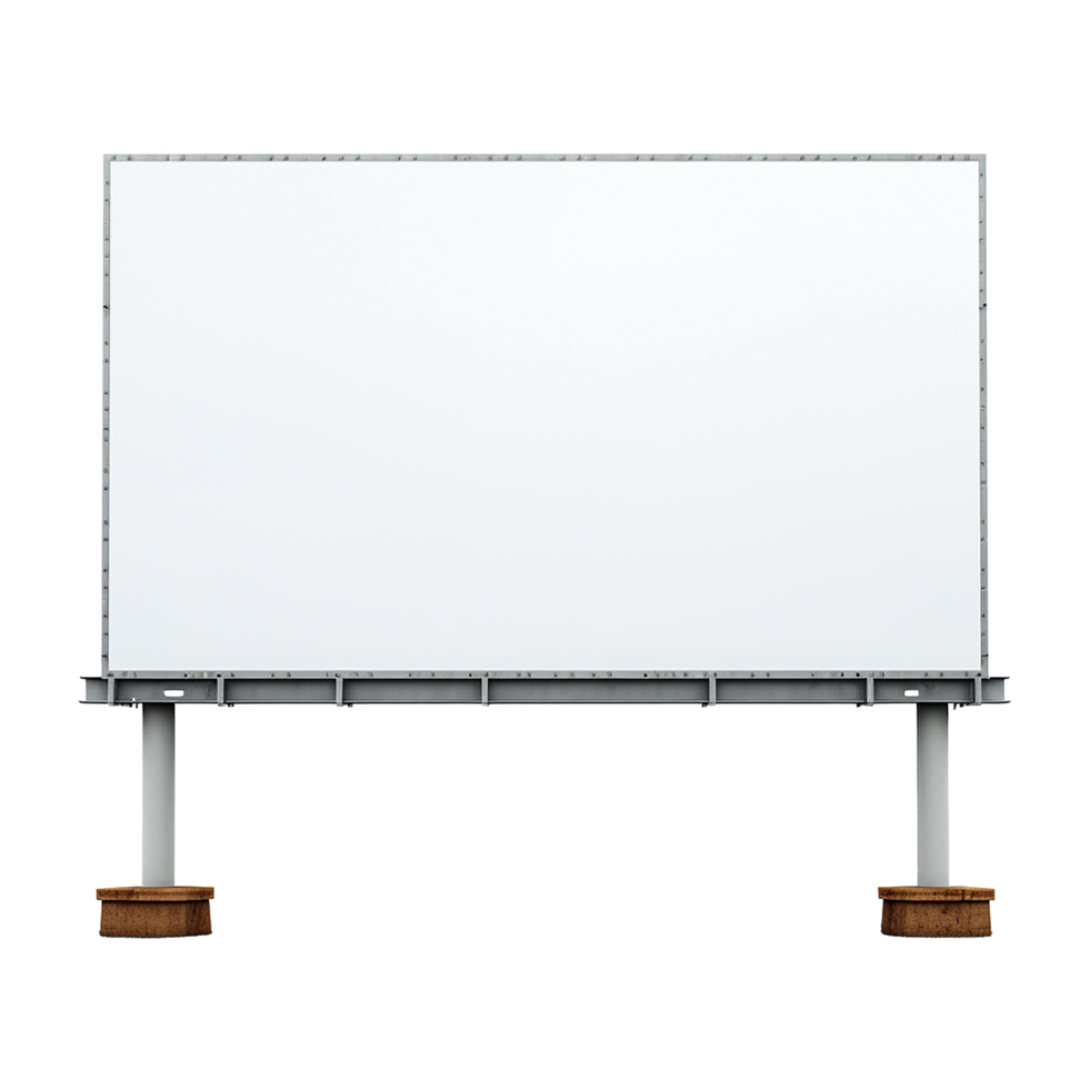 AI generated Billboard isolated on transparent background png