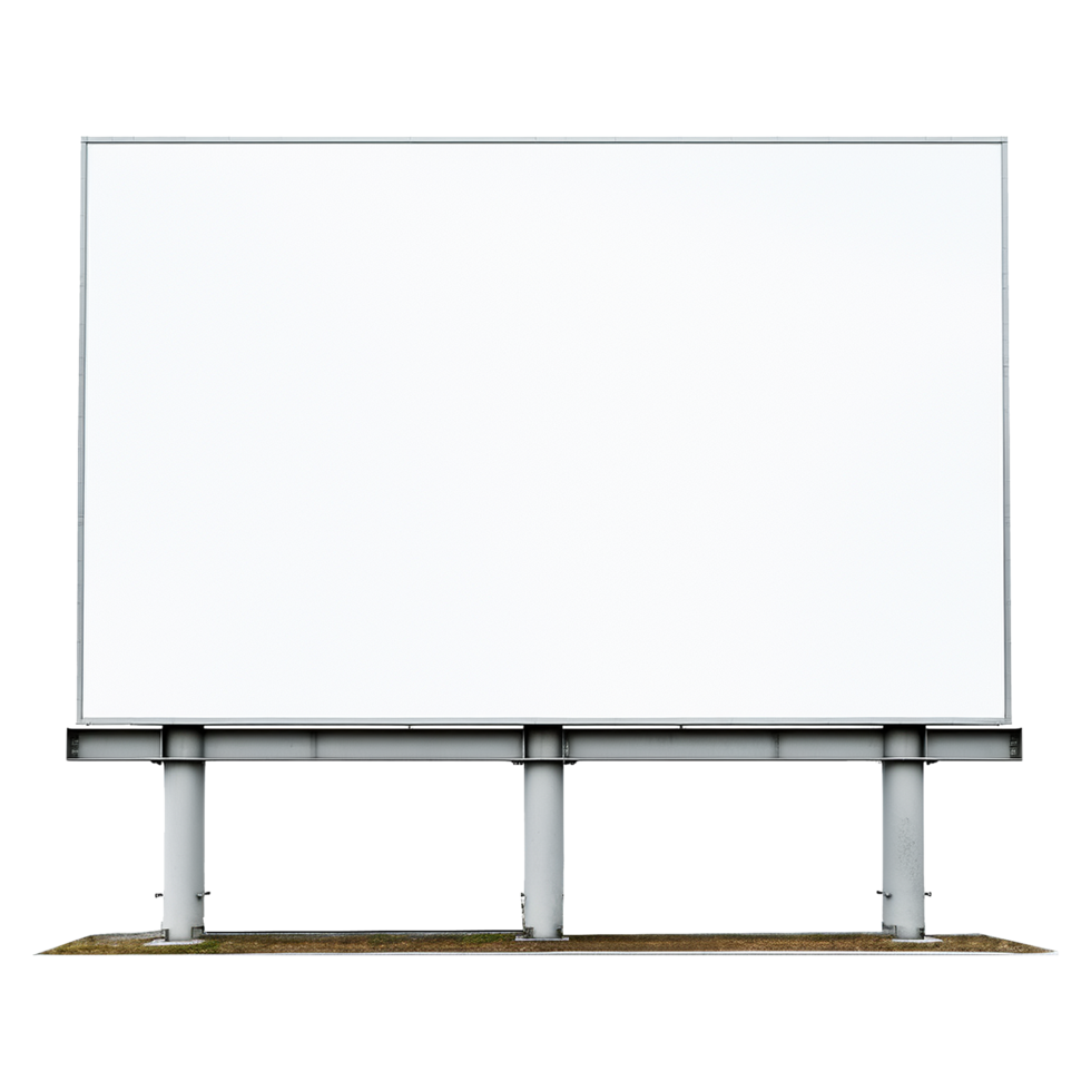 AI generated Billboard isolated on transparent background png