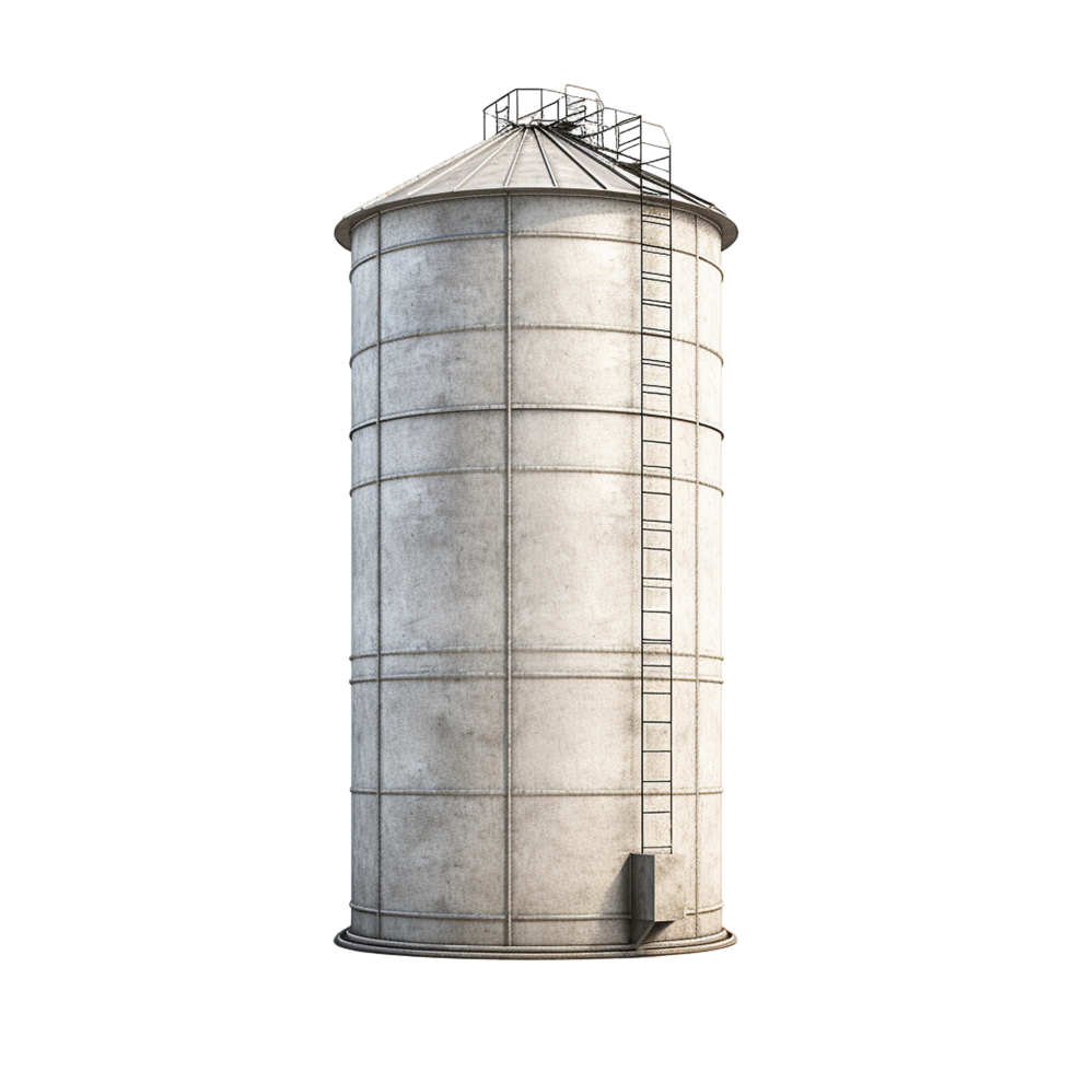 ai gegenereerd silo geïsoleerd Aan transparant achtergrond png