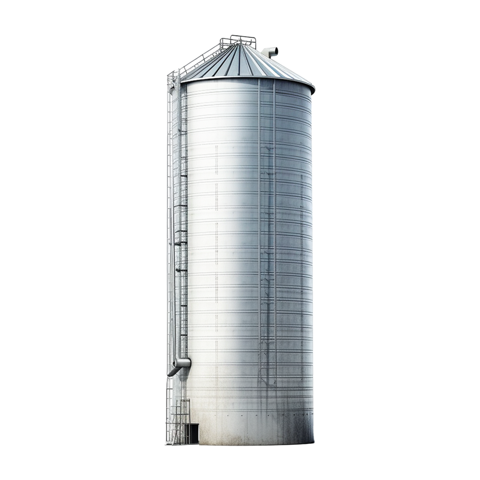 ai gegenereerd silo geïsoleerd Aan transparant achtergrond png