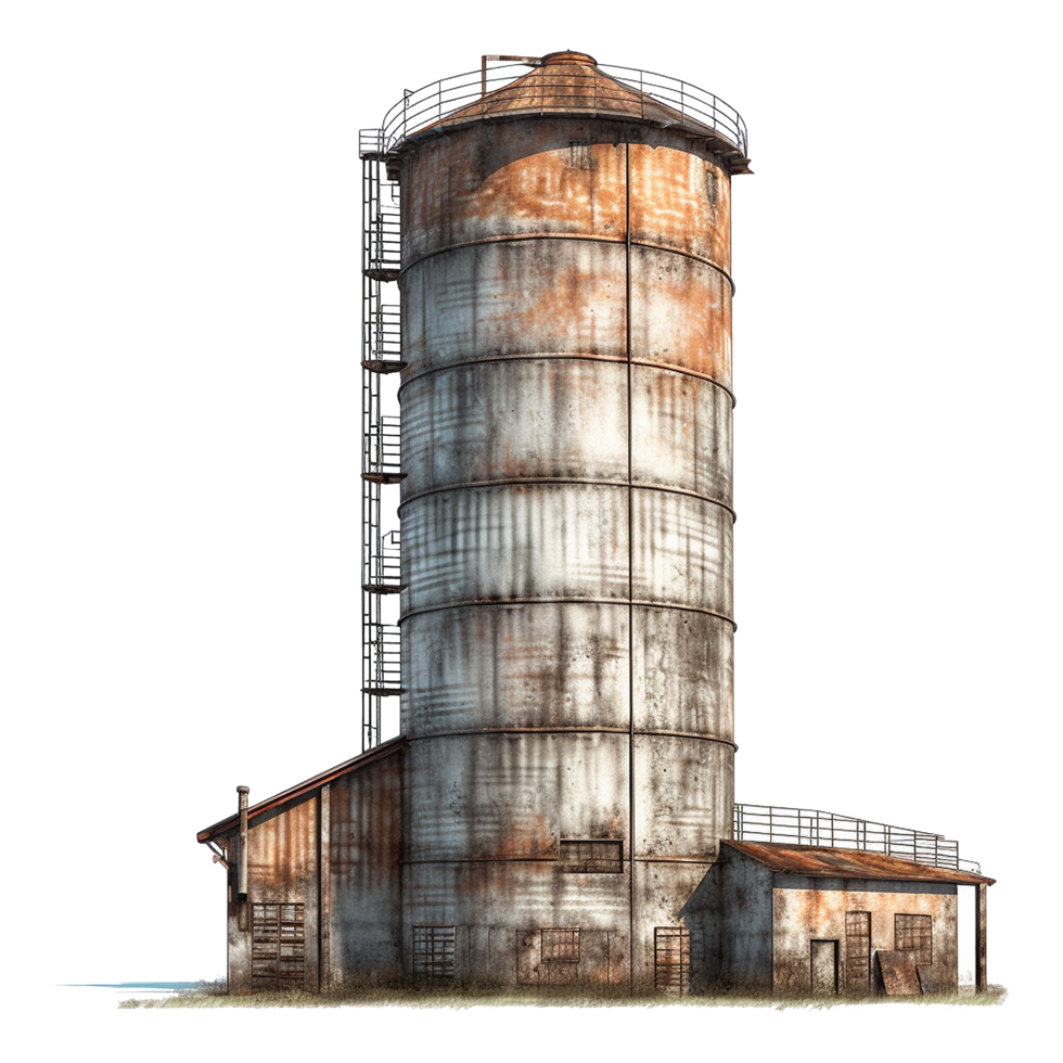 AI generated Silo isolated on transparent background png