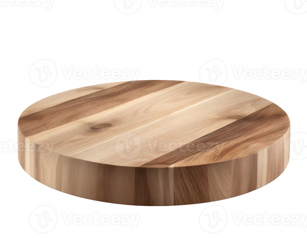 AI generated Oak cutting board on transparent background png