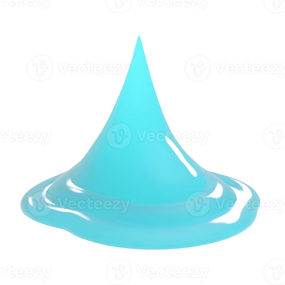 AI generated 3D illustration of water, on transparent background png
