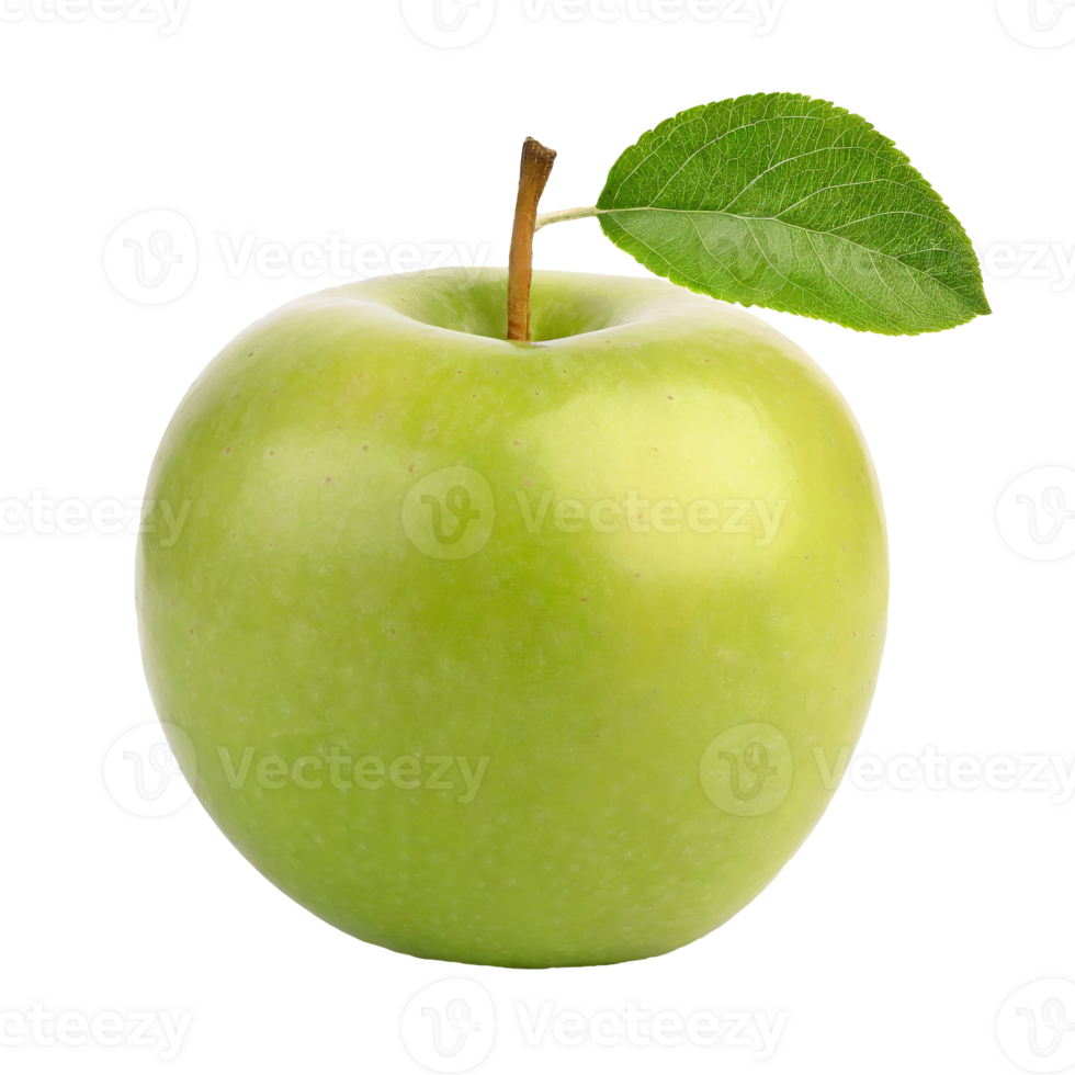 AI generated Crisp, fresh green apple, juicy on transparent background png