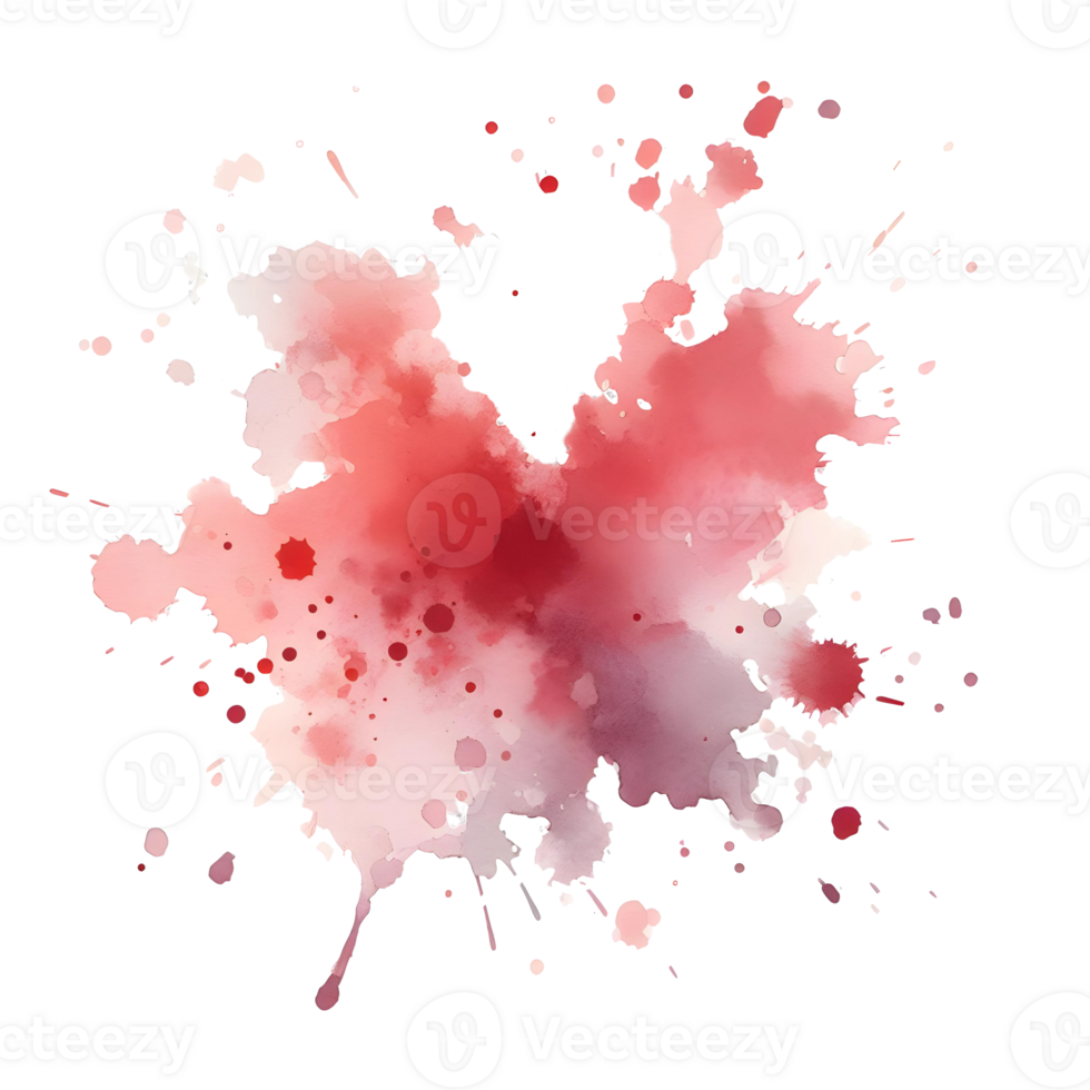 AI generated Abstract Watercolors Ink Blot Colors Splash png