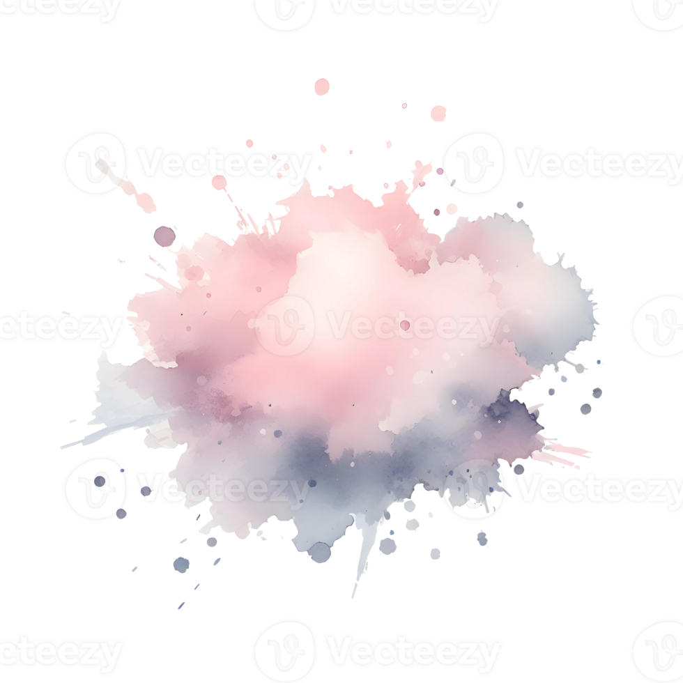 AI generated Abstract Watercolors Ink Blot Colors Splash png