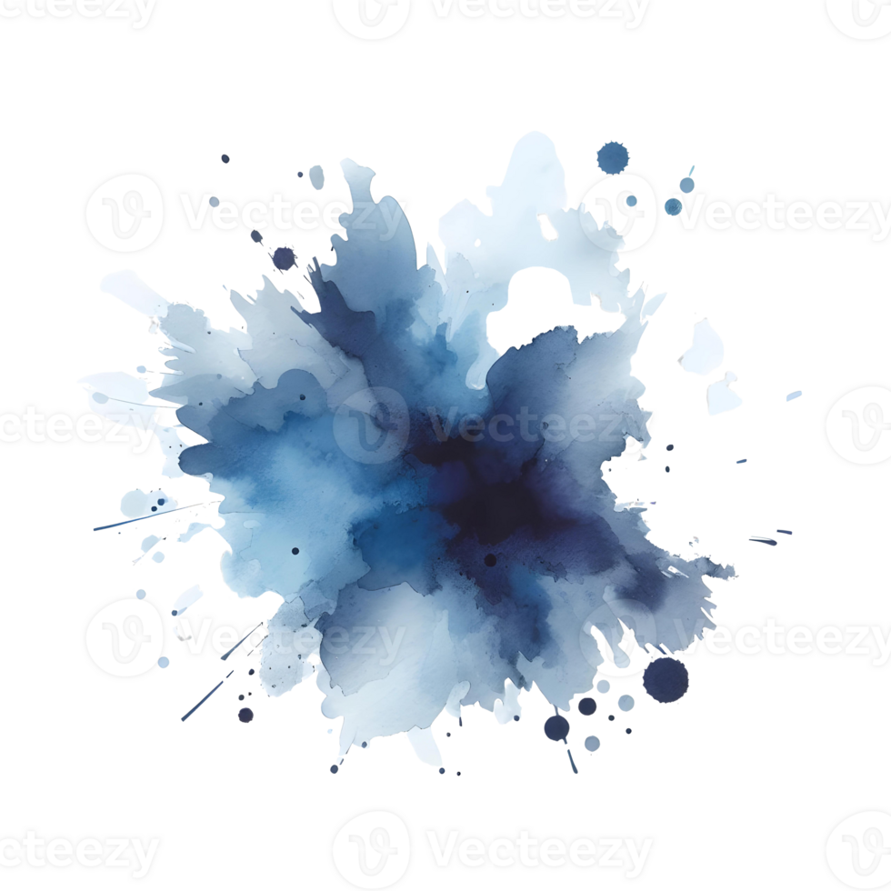 Abstract Splash Ink Blot Colors Watercolors png