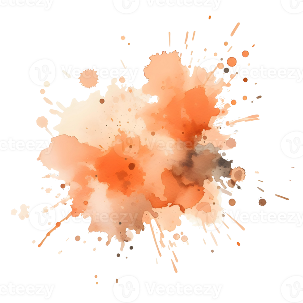 Abstract Splash Ink Blot Colors Watercolors png