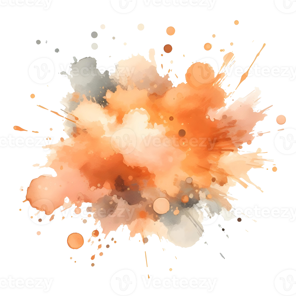 AI generated Abstract Watercolors Ink Blot Colors Splash png