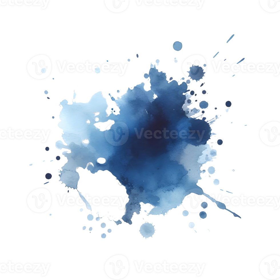 AI generated Abstract Watercolors Ink Blot Colors Splash png