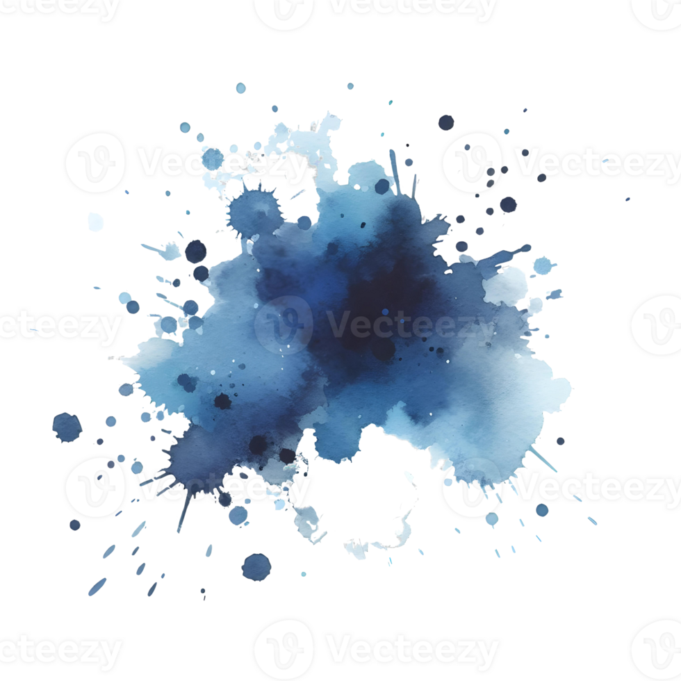 Abstract Splash Ink Blot Colors Watercolors png