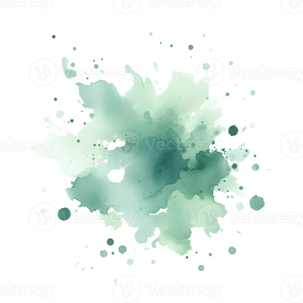 AI generated Abstract Watercolors Ink Blot Colors Splash png