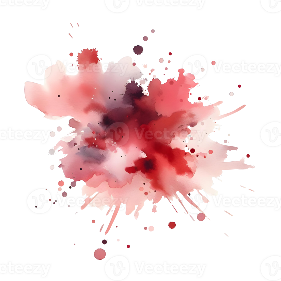 AI generated Abstract Watercolors Ink Blot Colors Splash png