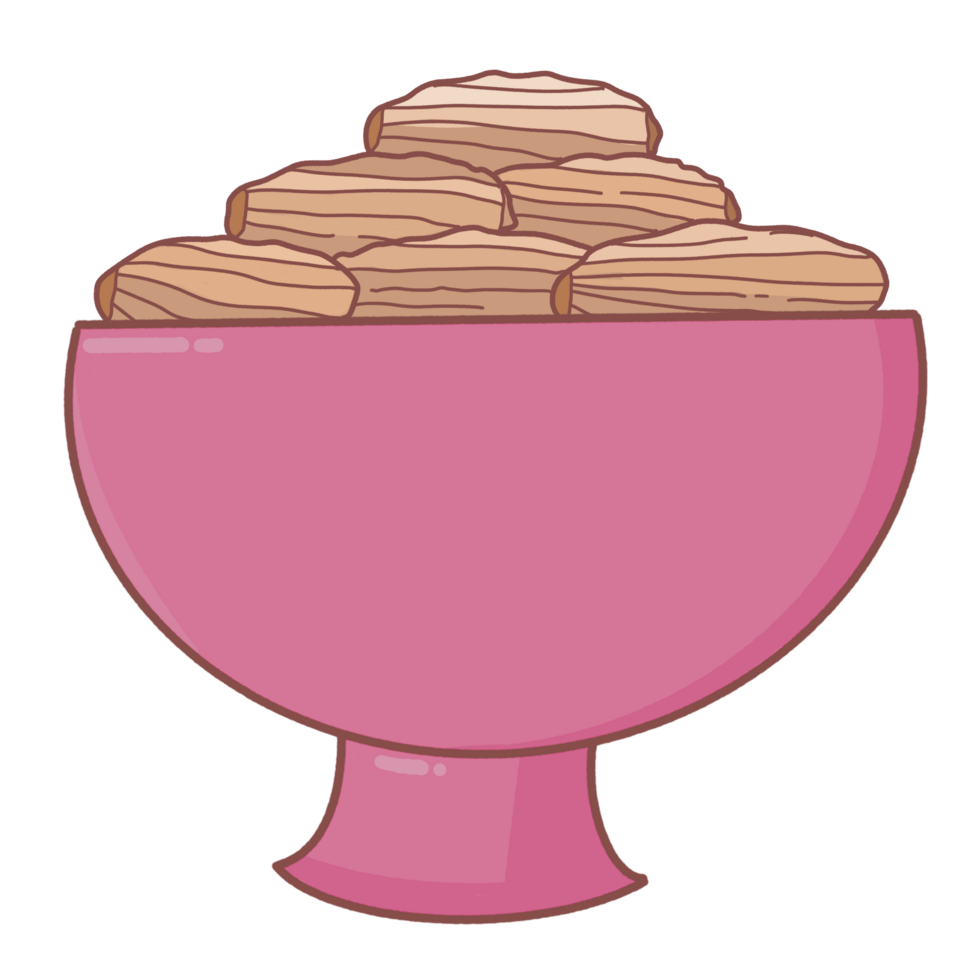 Muslim Dates Palm on the Bowl png