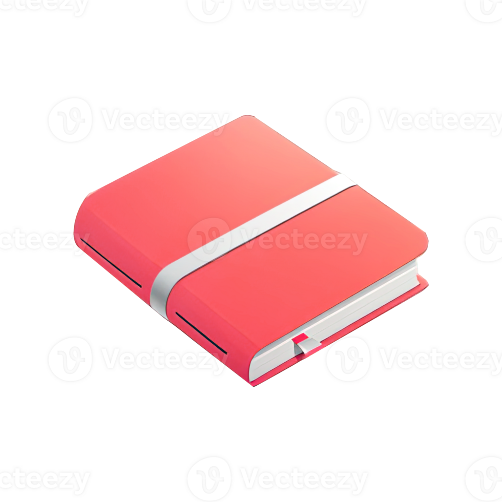AI generated 3d book isolated soft smooth lighting only png premium high quality
