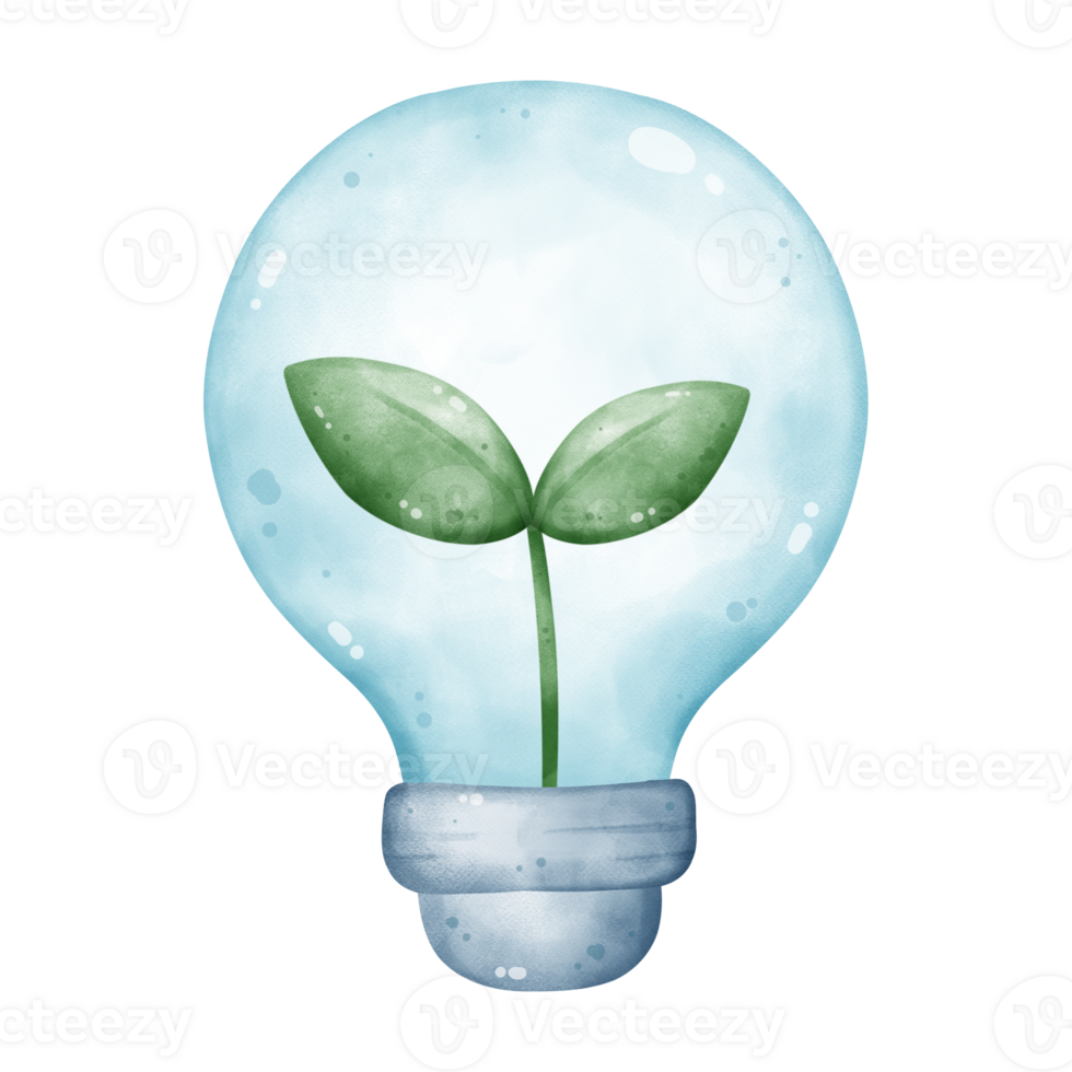 Illustration of an eco light bulb 41733759 PNG