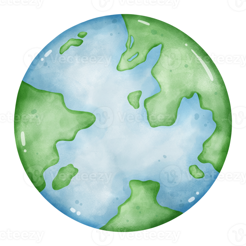 grön planet jorden, illustration av de värld png