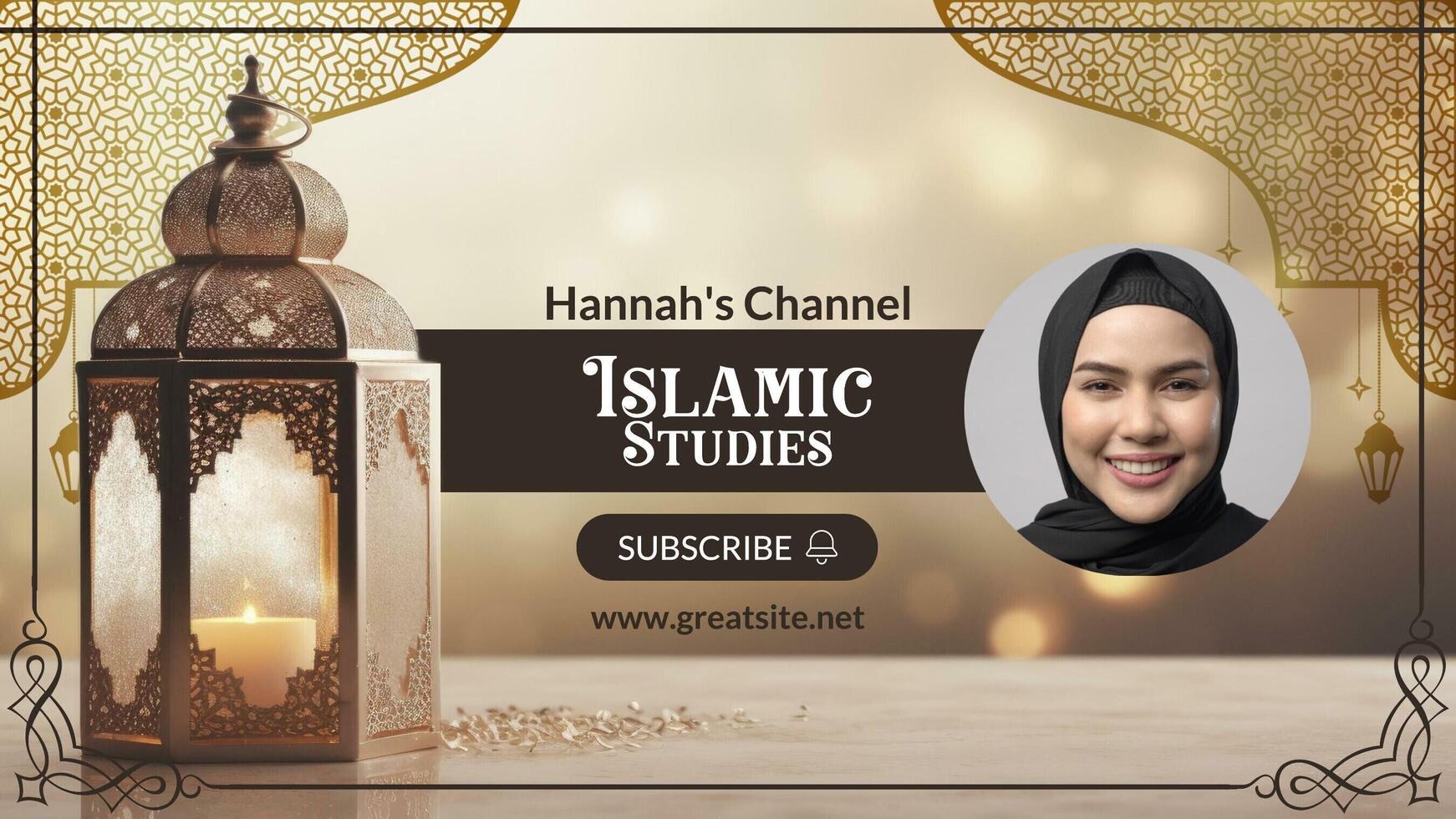 General Islamic Youtube Banner template