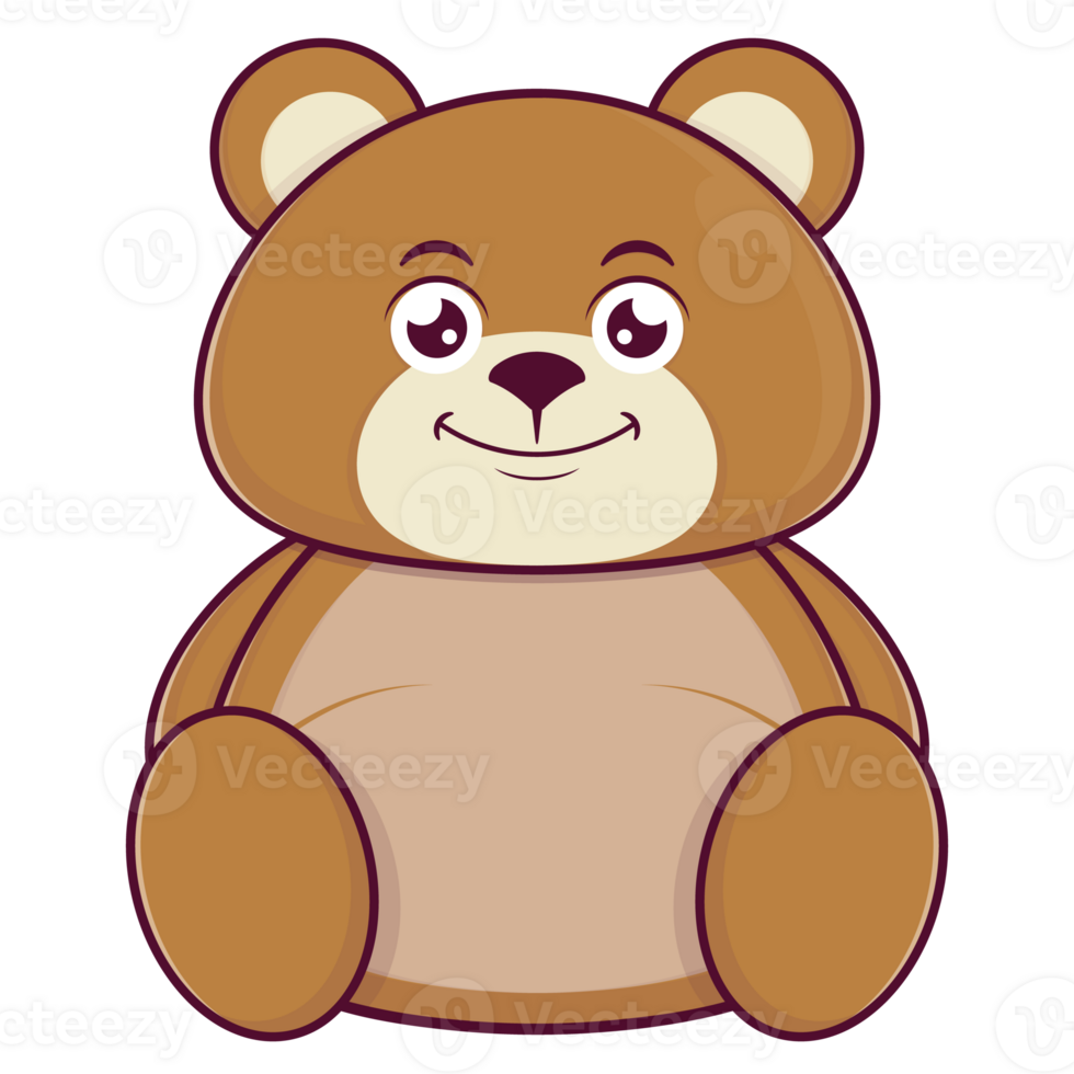 bear smile face cartoon cute png