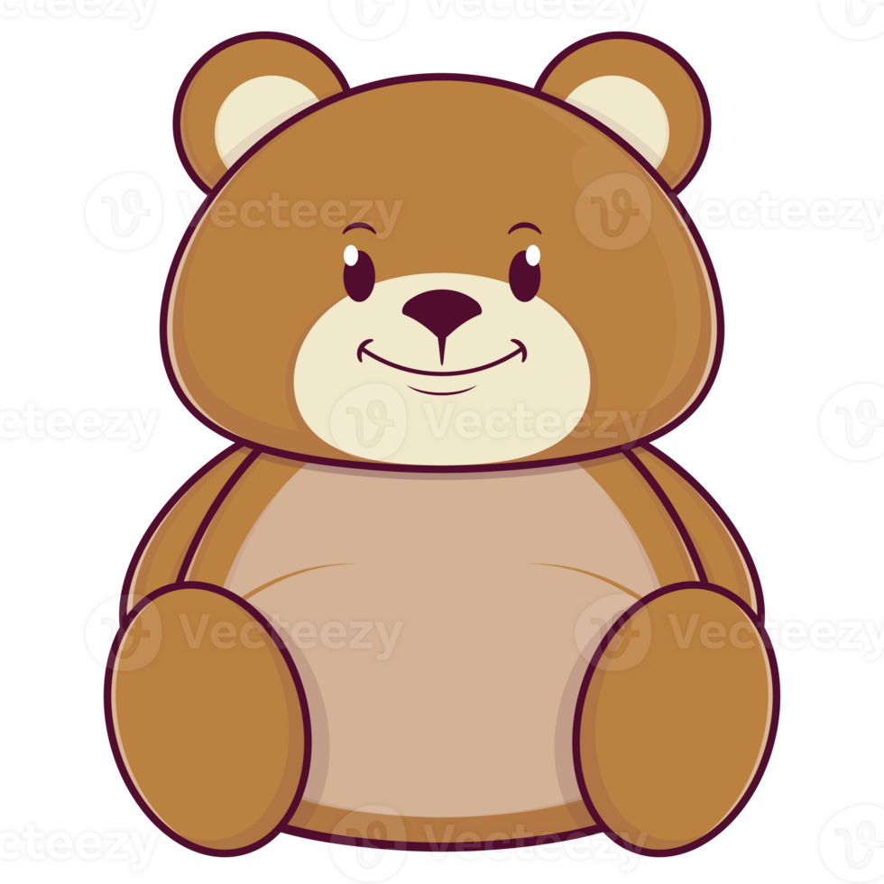 bear smile face cartoon cute png