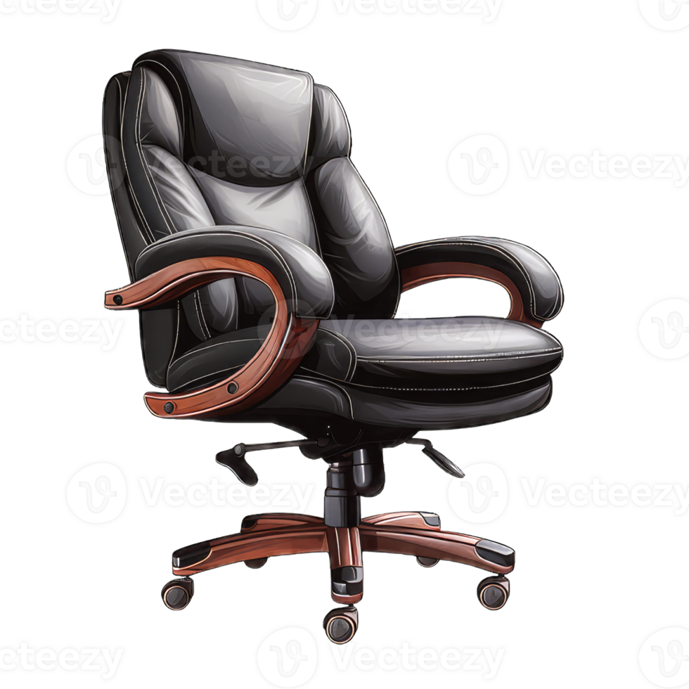 AI generated Modern Office Chair on transparent background png