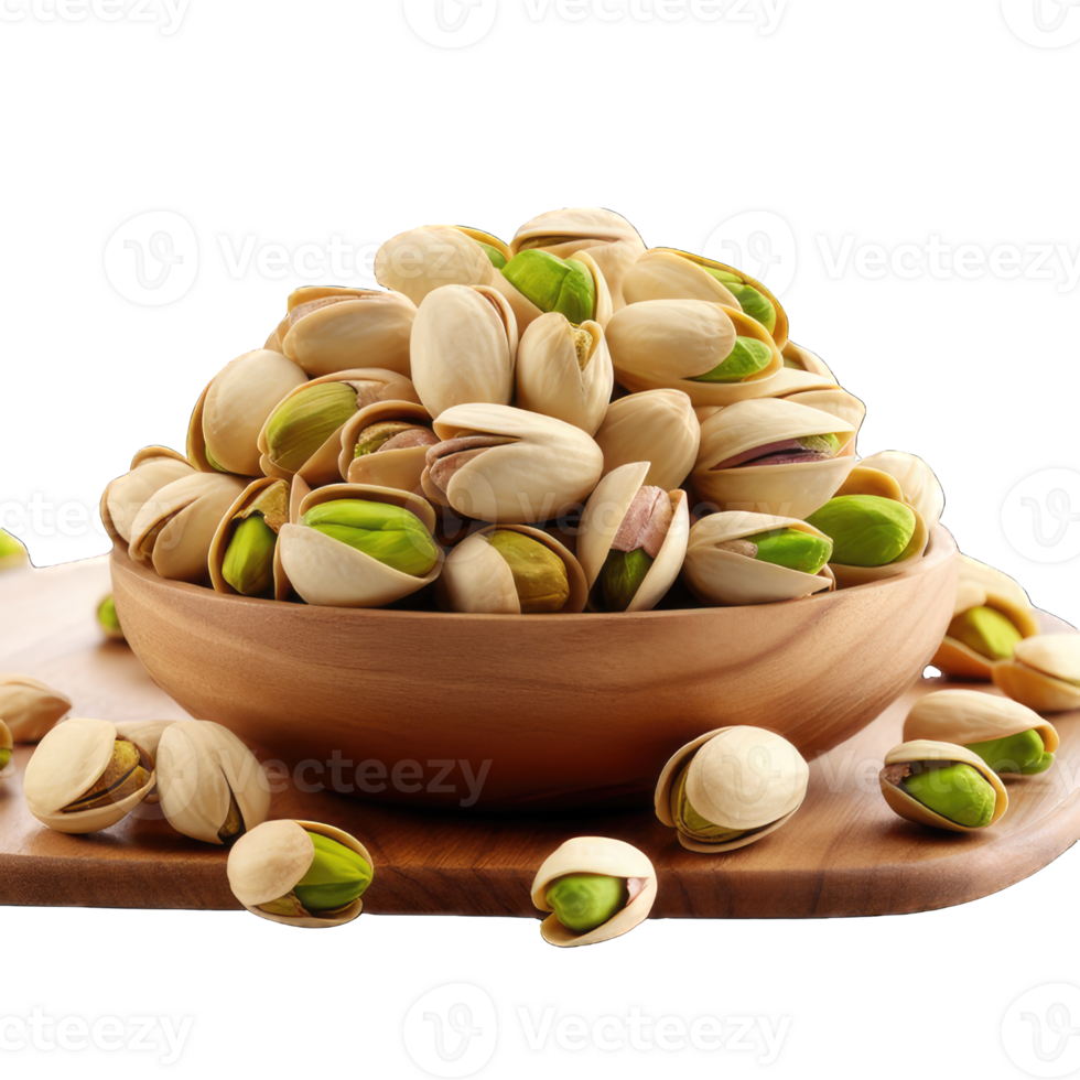 ai gerado pistachios isolado em transparente fundo. png